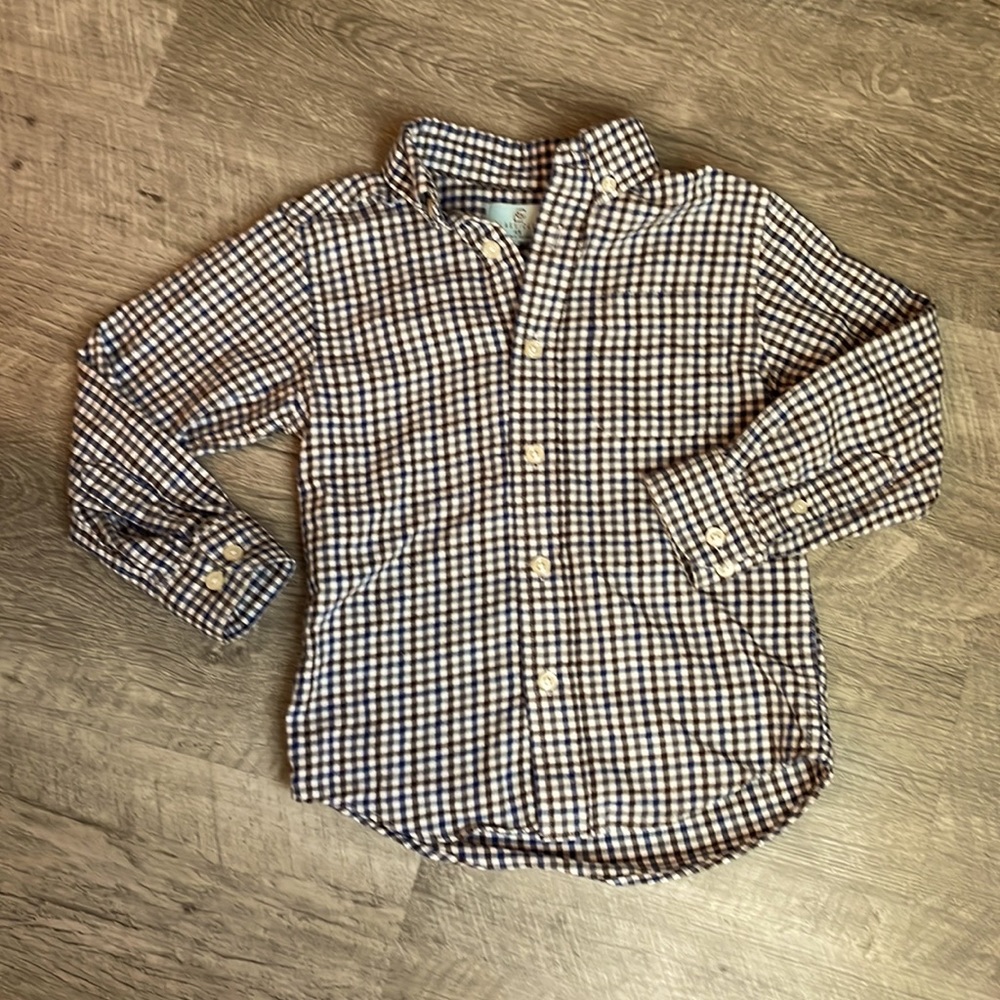Class Club Button Down Plaid Shirt 4/5